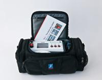 Physiolaser in a carrying bag, mobile laser therapy